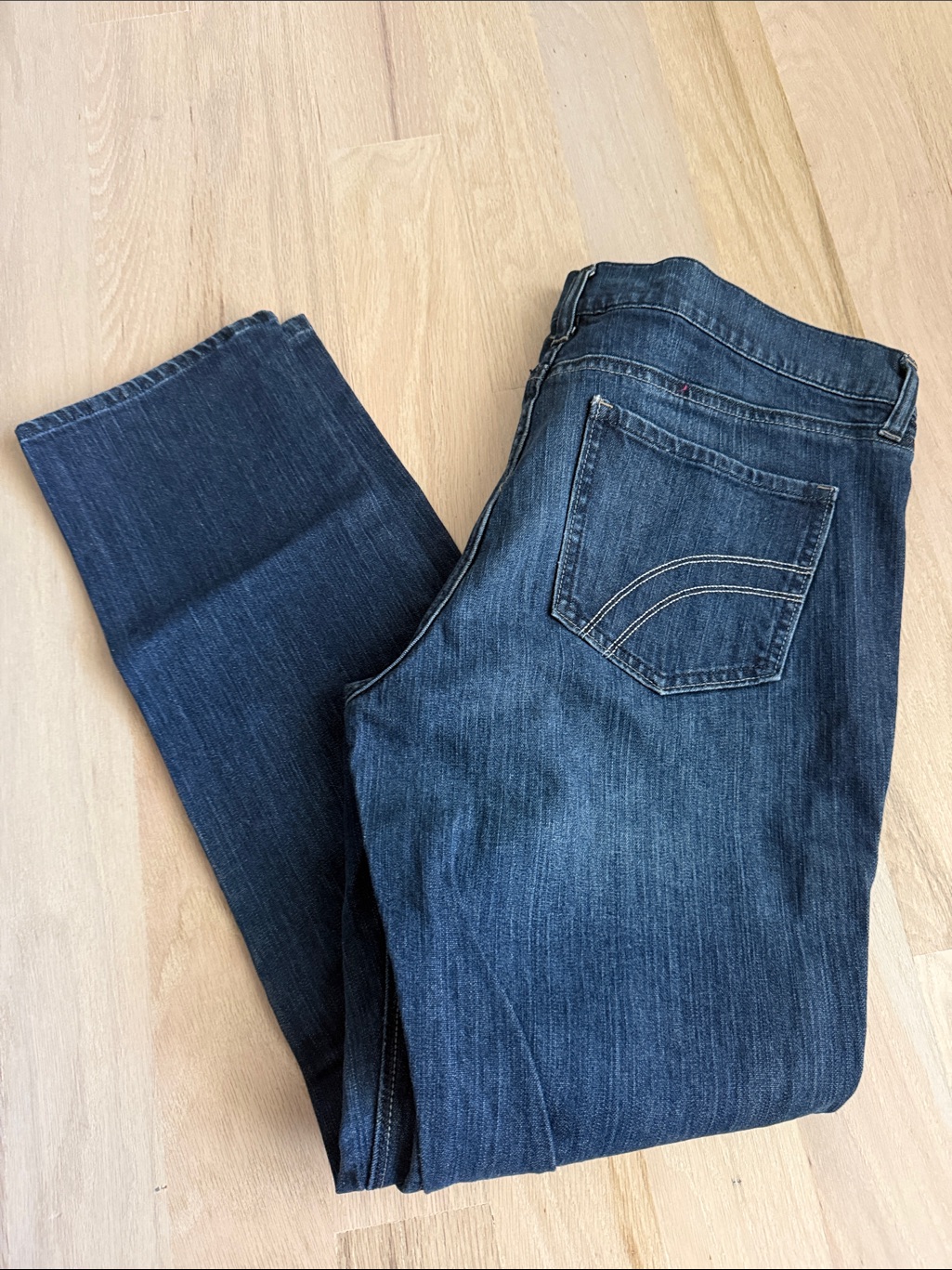 Dark Indigo Straight Leg Denim Jeans